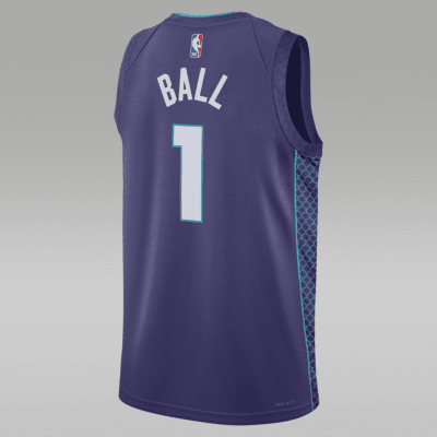 Charlotte Hornets Statement Edition Men s Jordan Dri FIT NBA Swingman Jersey. Nike AT